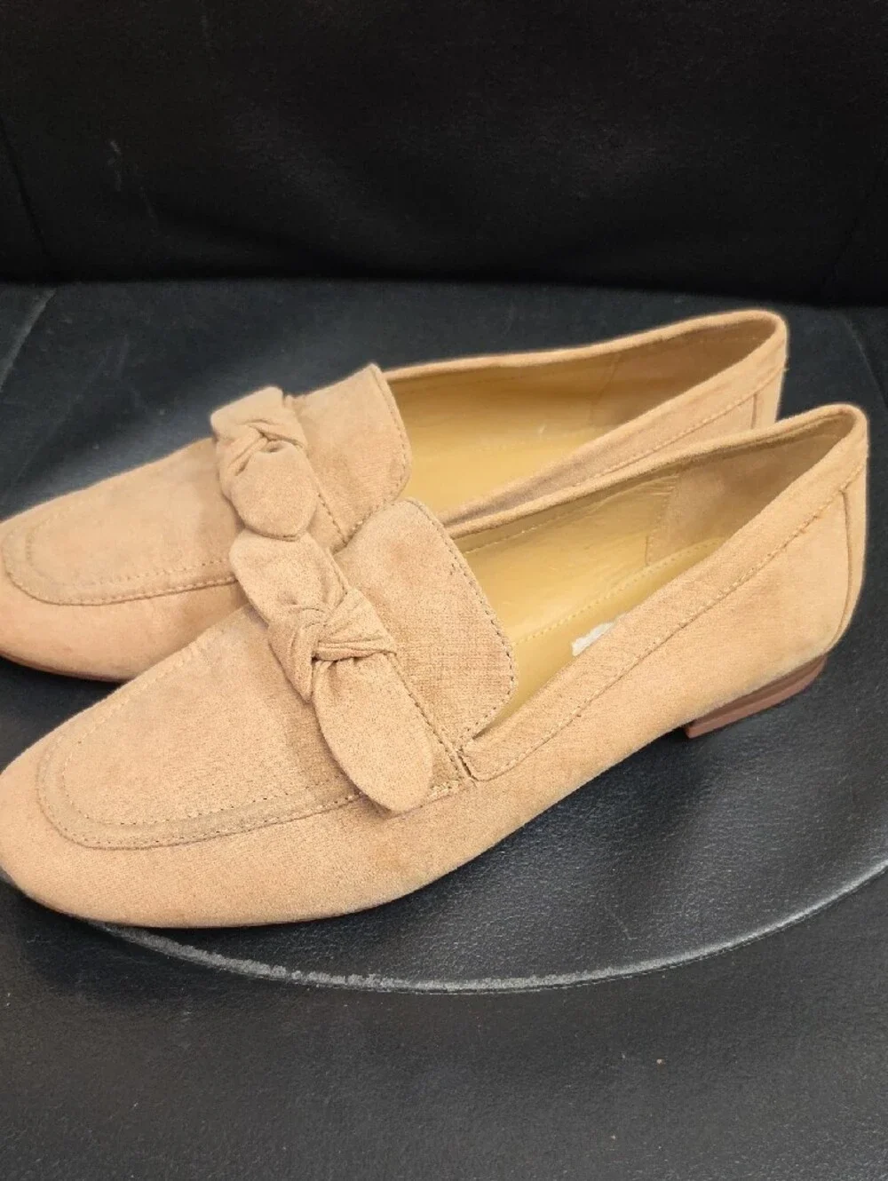 J. Crew Women's Camel Suede Knot Loafers